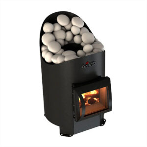 Печь для бани стальная Grill'D Aurora Mini Short дверца со стеклом